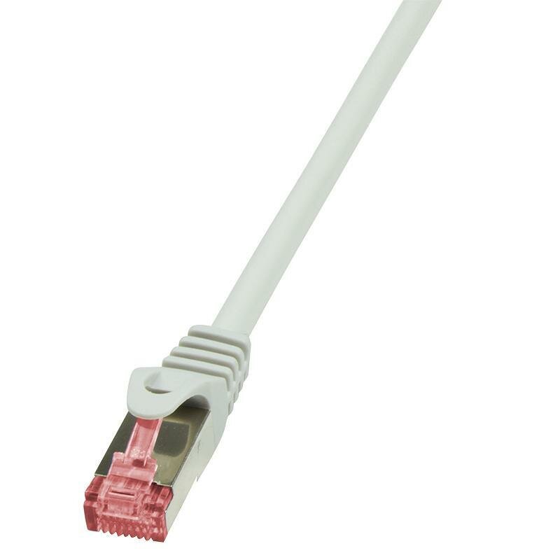 Kabel Patchcord LogiLink CQ2112S CAT.6A S/FTP 20m szary złącze męskie RJ45