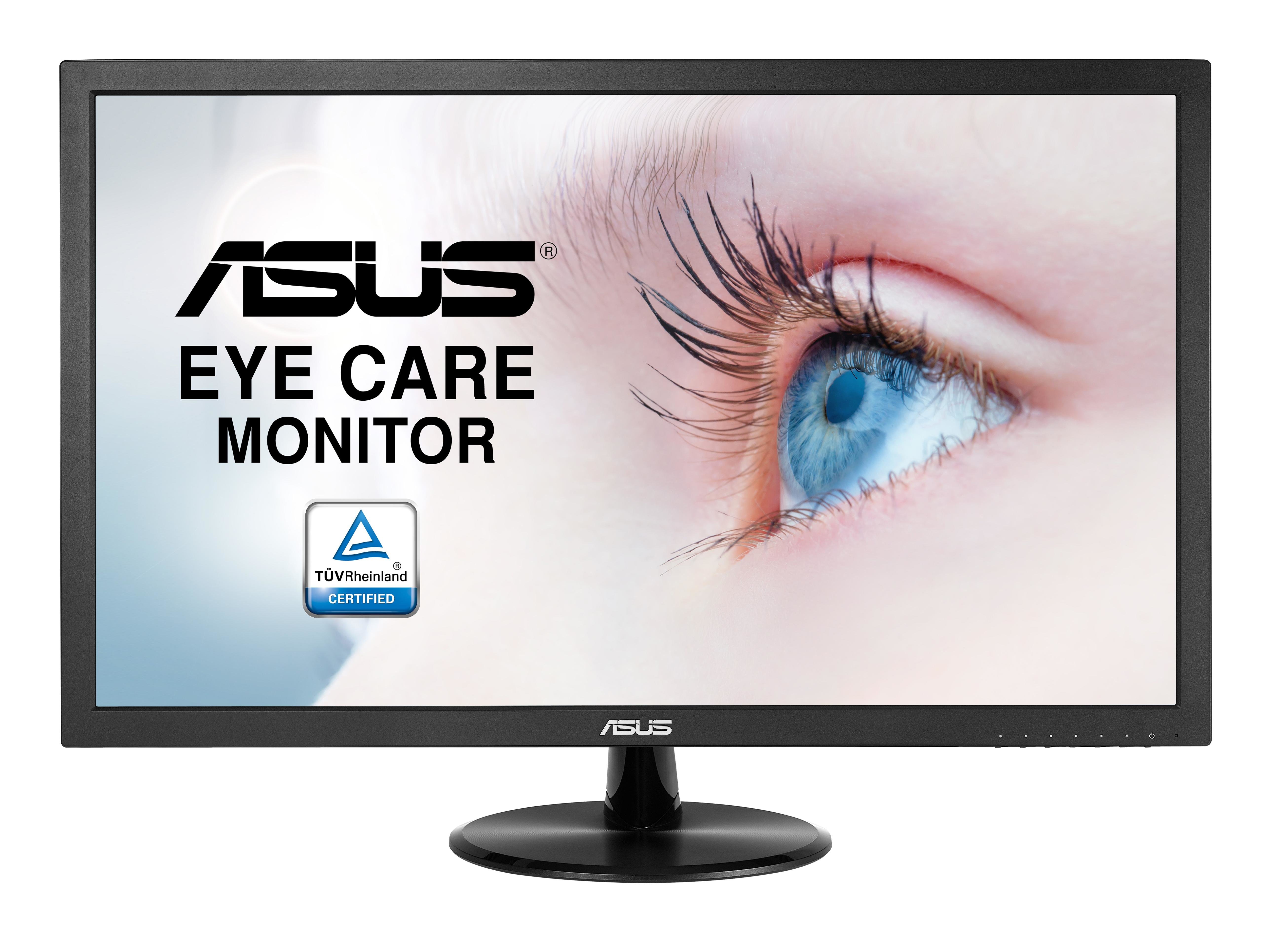 Monitor ASUS VP228DE Czarny widok na ekran od przodu