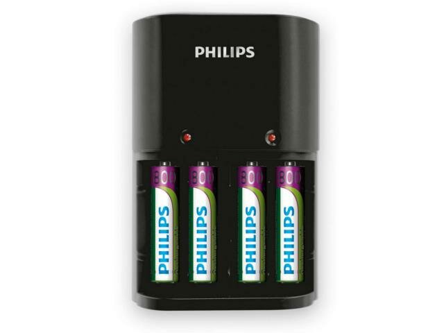 Ładowarka do akumulatorów Philips SCB1450NB 4 X AAA 800 mAh frontem