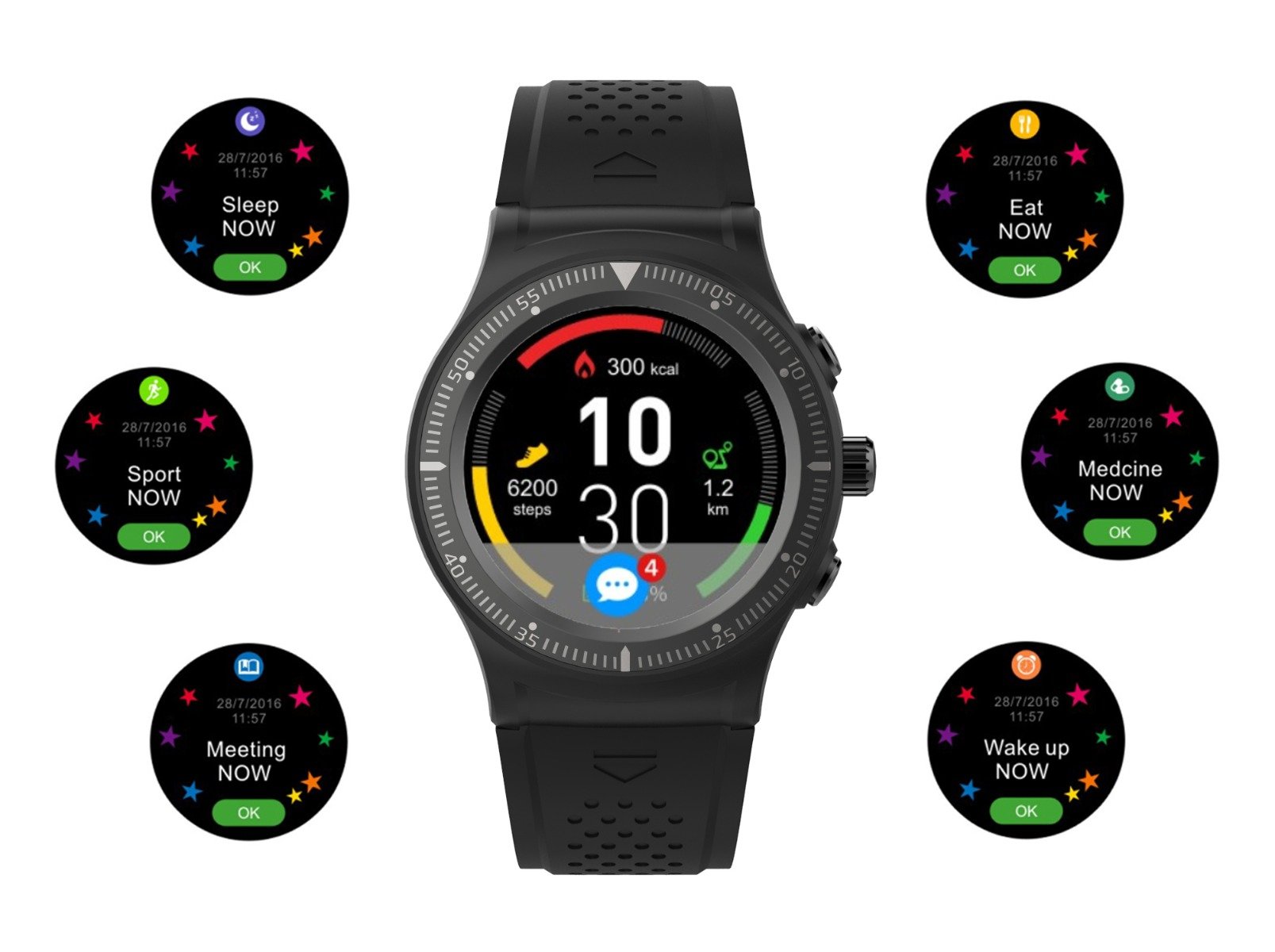 Smartwatch Overmax Touch 5.0 podgląd aplikacji
