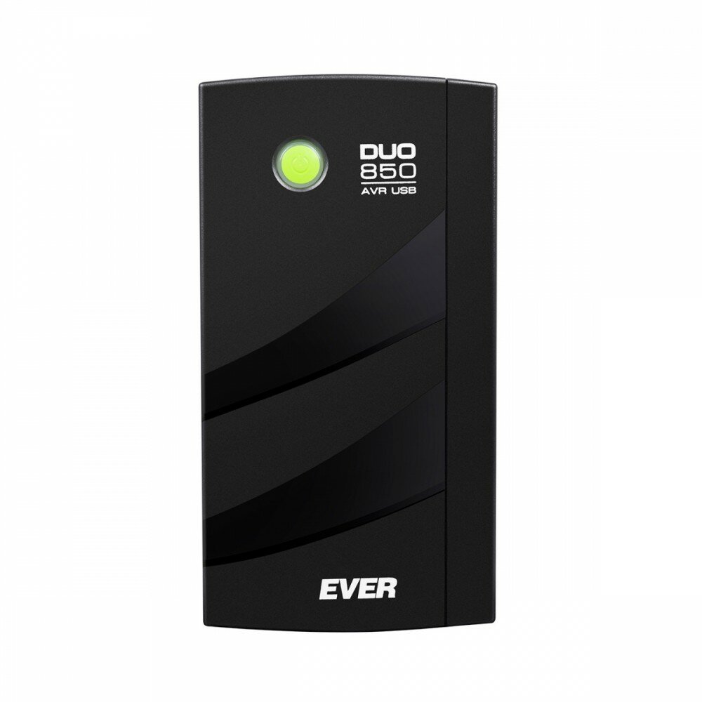 Zasilacz awaryjny UPS Ever Duo 850 AVR USB T/DAVRTO-000K85/00 widok od przodu