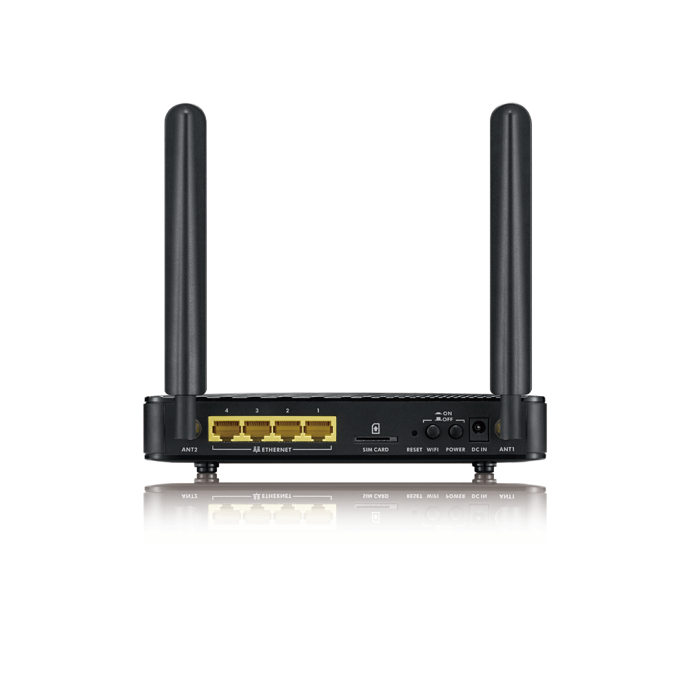 Router Zyxel LTE3301-M209-EU01V1F LTE widoczny tyłem