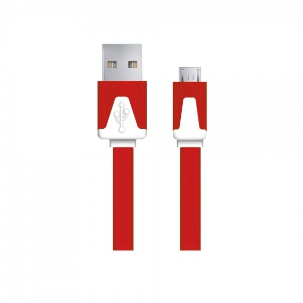 Kabel USB – micro USB Esperanza EB182R widok na złącze USB i micro USB od frontu