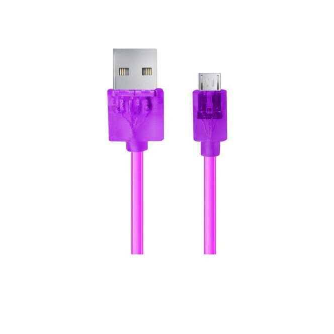 Kabel USB Esperanza EB185V front różowy