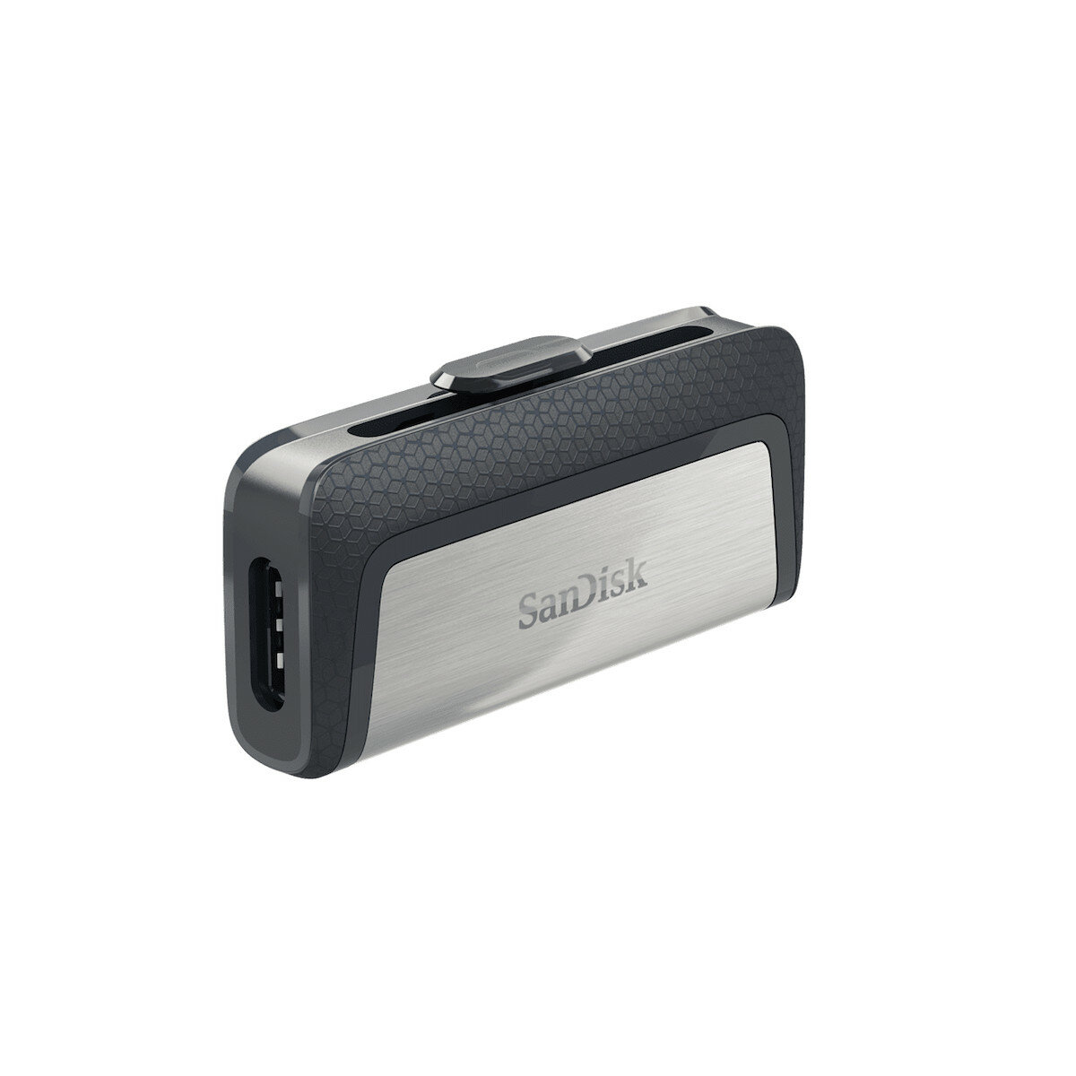 Pendrive SanDisk Ultra Dual Drive 256 GB widoczny prawym bokiem