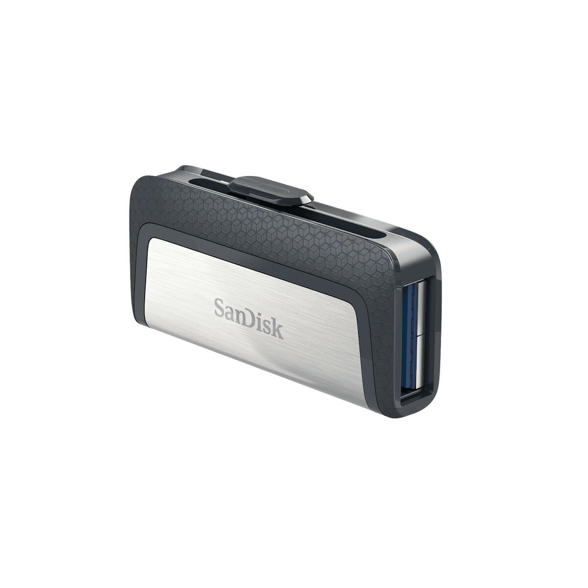 Pendrive SanDisk Ultra Dual Drive 256 GB widoczny lewym bokiem
