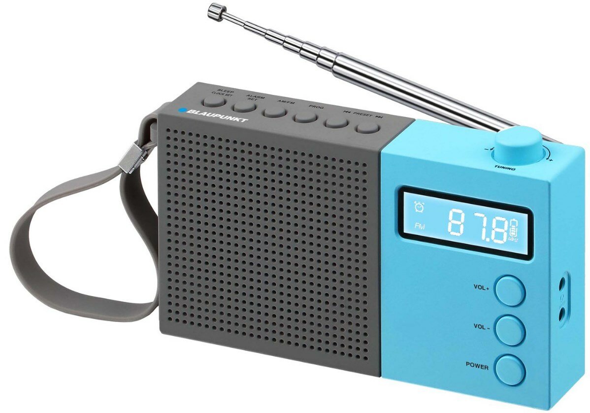 Radio przenośne AM/FM Blaupunkt PR10BL antena zasiegowa