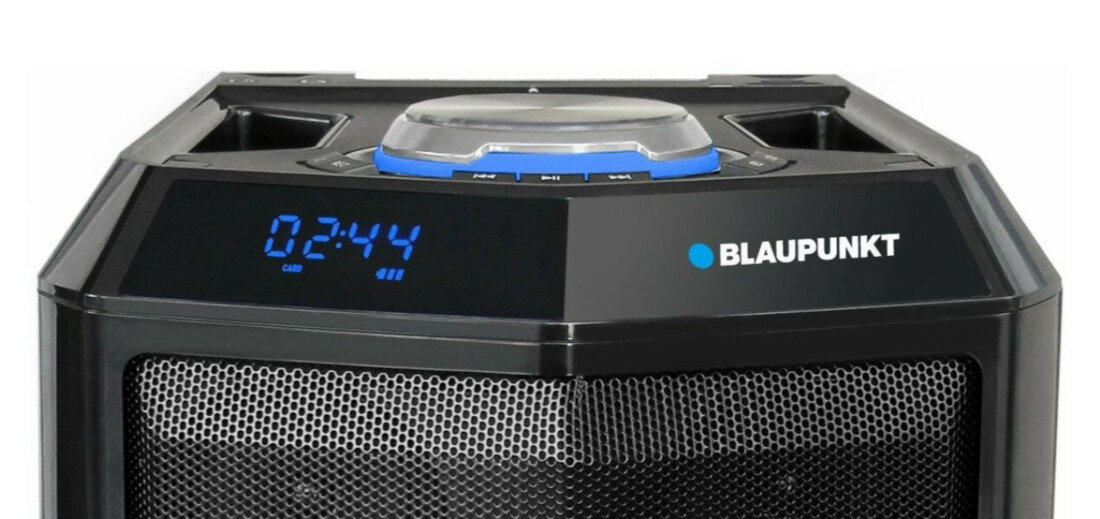 System audio Blaupunkt PS10 (Bluetooth Karaoke LED) górny panel sterujący