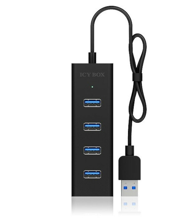 HUB USB 3.0 IcyBox IB-HUB1409-U3 4 portowy frontem