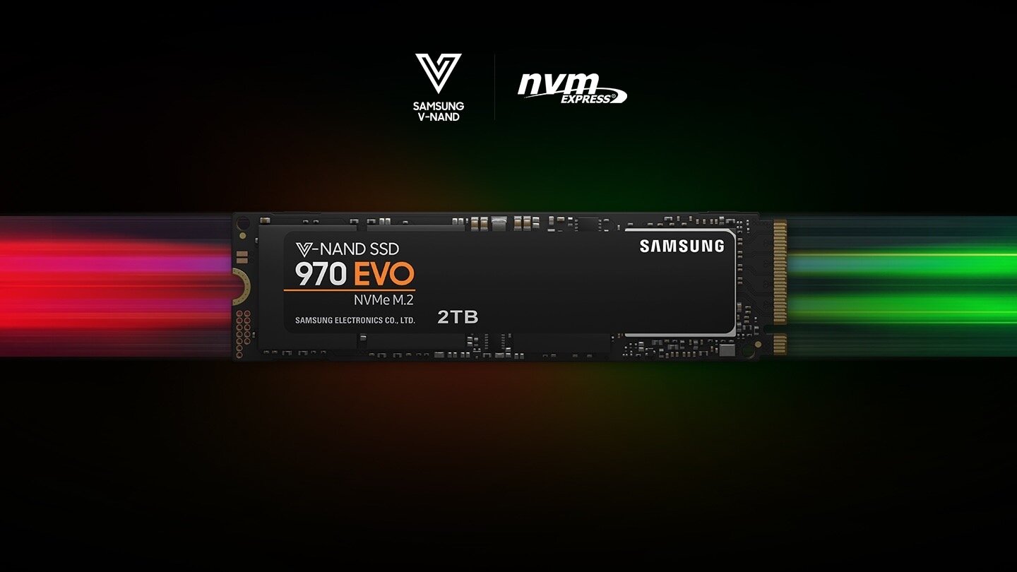 Dysk SSD Samsung 970 EVO NVMe M.2 250GB MZ-V7E250BW widok od przodu