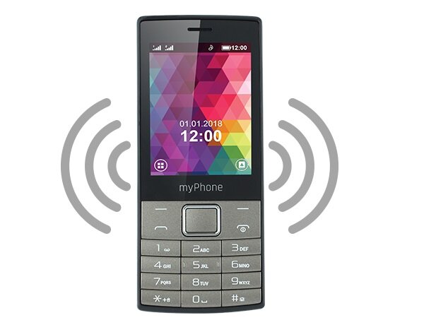 Telefon myPhone 7300 widok na telefon od frontu z funkcją Bluetooth