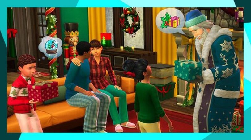 Dodatek do gry Electronic Arts The Sims 4 Cztery pory roku na PC pokazane święta w grze