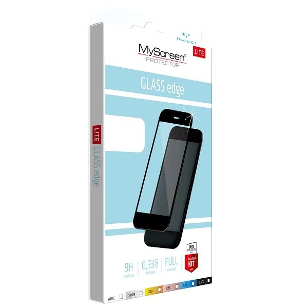 Szkło ochronne MyScreen Lite Glass Edge przyklejone do telefonu