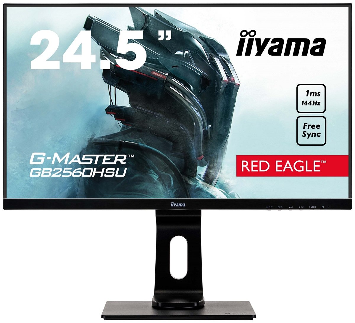 iiyama monitor GB2560HSU-B1 z przodu