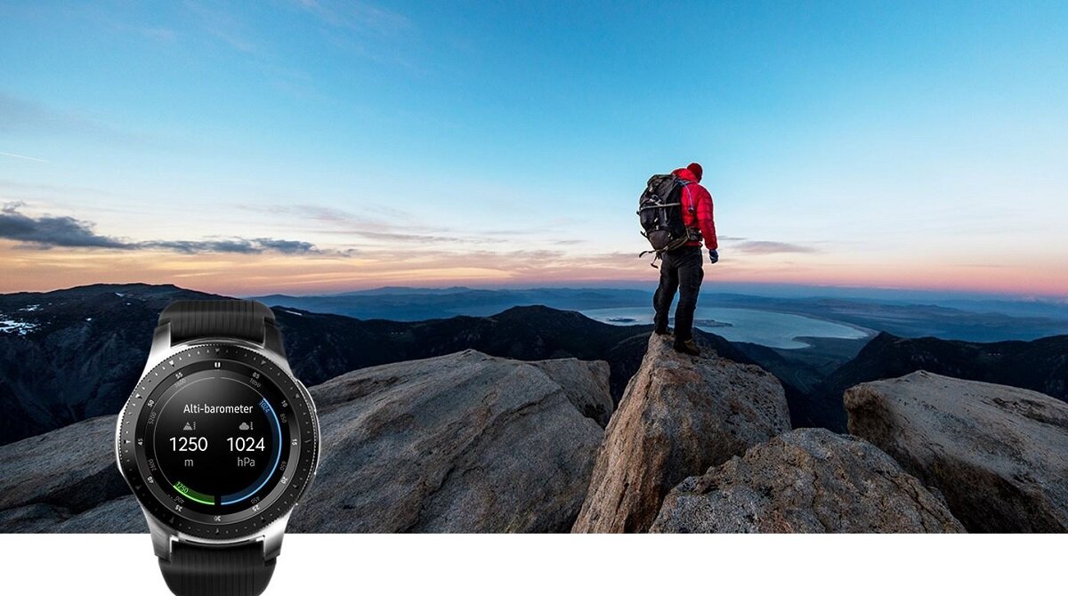 Smartwatch Samsung Galaxy Watch 46mm SM-R800NZSAXEO przydatny w trasie