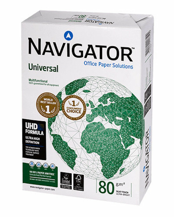 Papier Xerox Navigator Universal A4 500 arkuszy opakowanie widoczne frontem