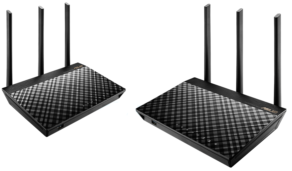 Router Asus RT-AC67U dwa routery pod skosem