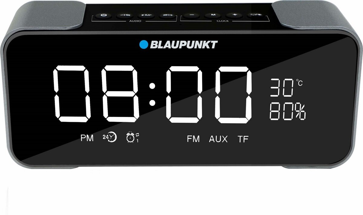 Głośnik Blaupunkt BT16CLOCK FM Bluetooth od frontu