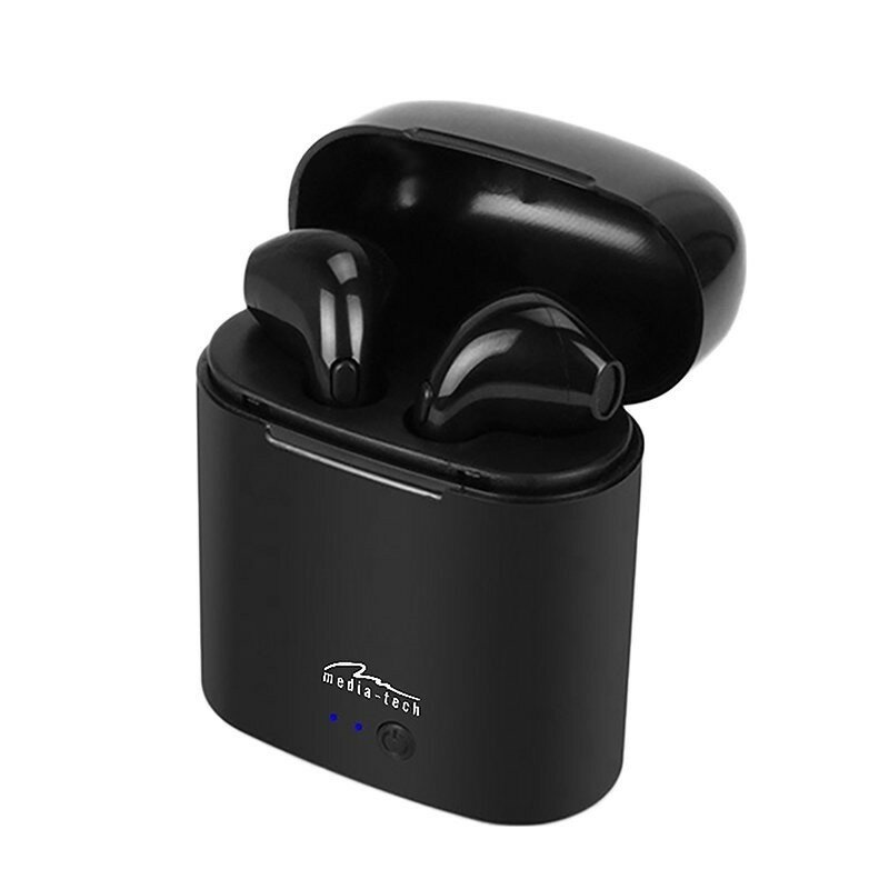 Słuchawki Media-Tech R-Phones TWS MT3589K czarne słuchawki w etui