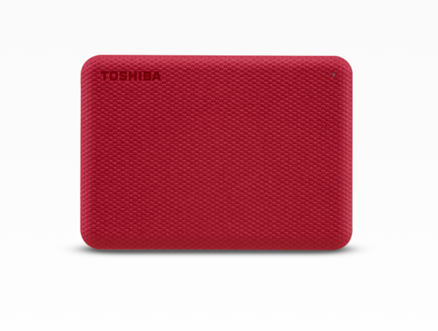 Dysk Toshiba Canvio Advanced 1TB czerwony widok od przodu na front