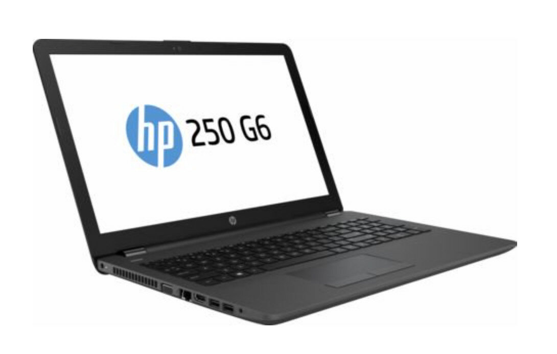 Laptop HP 250 G6 N3350 2SX70EA widok pod kątem od lewej strony