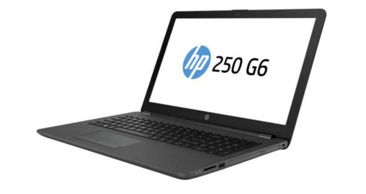 Laptop HP 250 G6 N3350 2SX70EA widok pod kątem od prawej strony