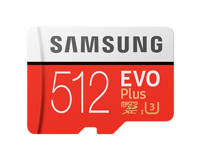 Samsung EVO Plus 512GB MB-MC512GA/EU + adapter front 