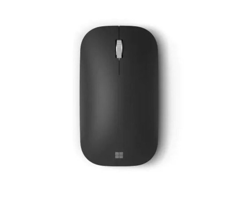 Mysz Microsoft Modern Mobile Mouse od frontu na białym tle