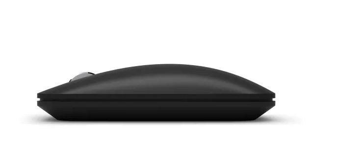 Mysz Microsoft Modern Mobile Mouse od boku na białym tle