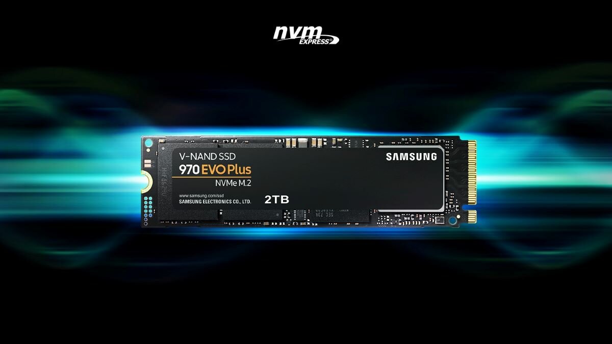 Dysk SSD Samsung 970 EVO PLUS 2TB NVMe M.2 przód