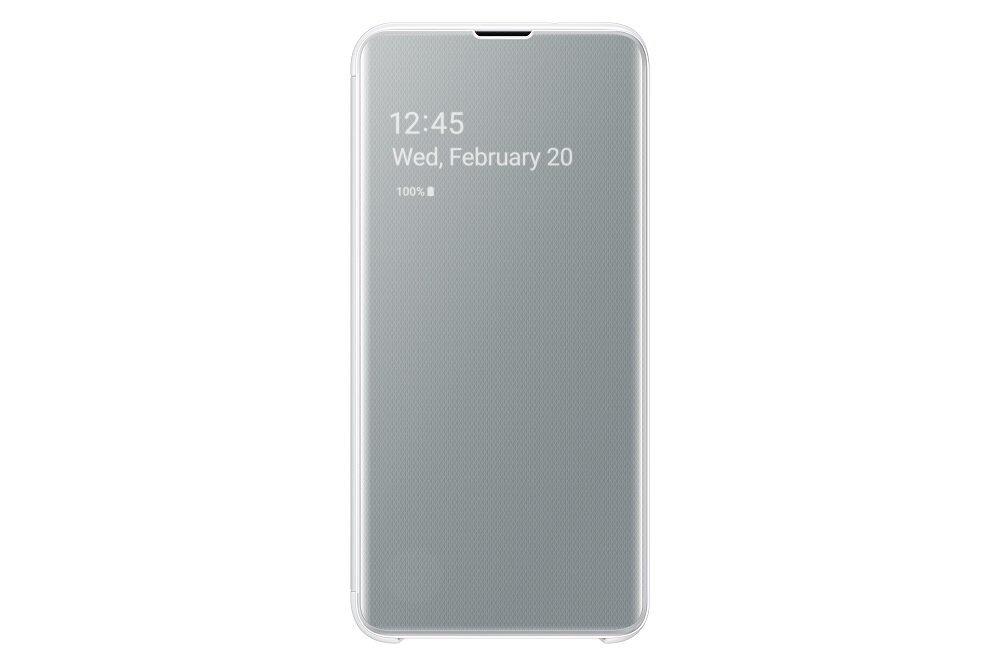 Etui Samsung Clear View Cover do Galaxy S10e EF-ZG970CWEGWW widok na etui od frontu