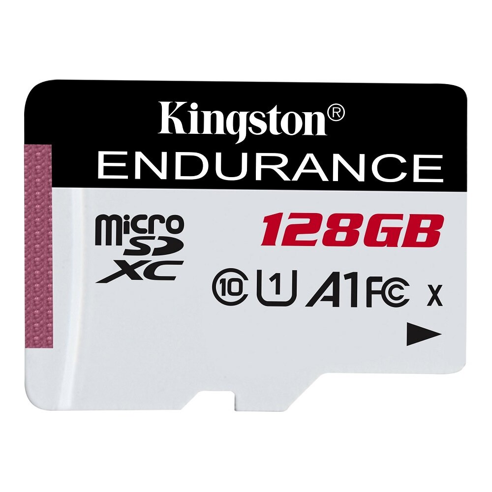 Karta pamięci Kingston Endurance SDCE/128GB widok na kartę od frontu