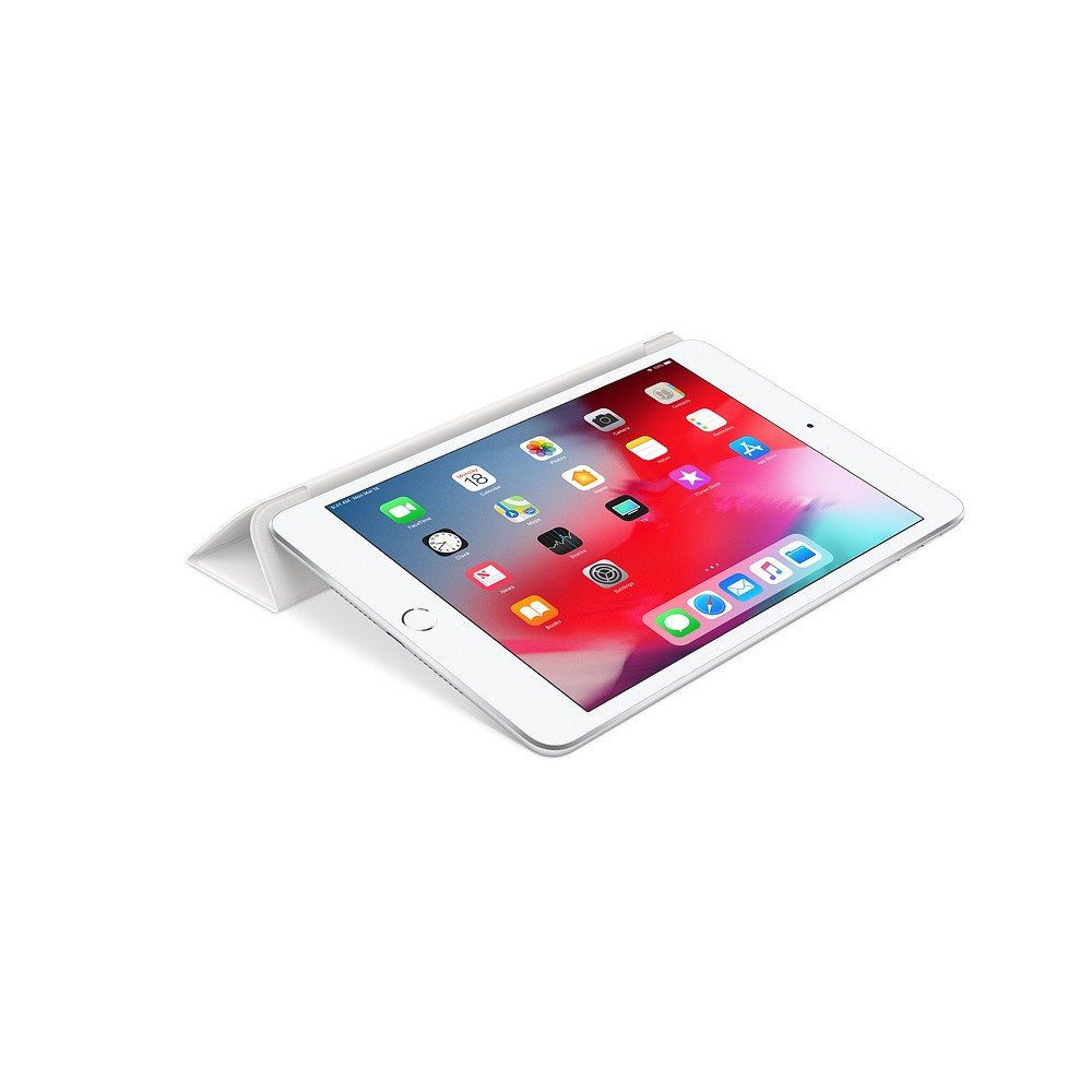Etui Apple iPad mini Smart Cover - White MVQE2ZM/A widok na od góry na tablet w etui