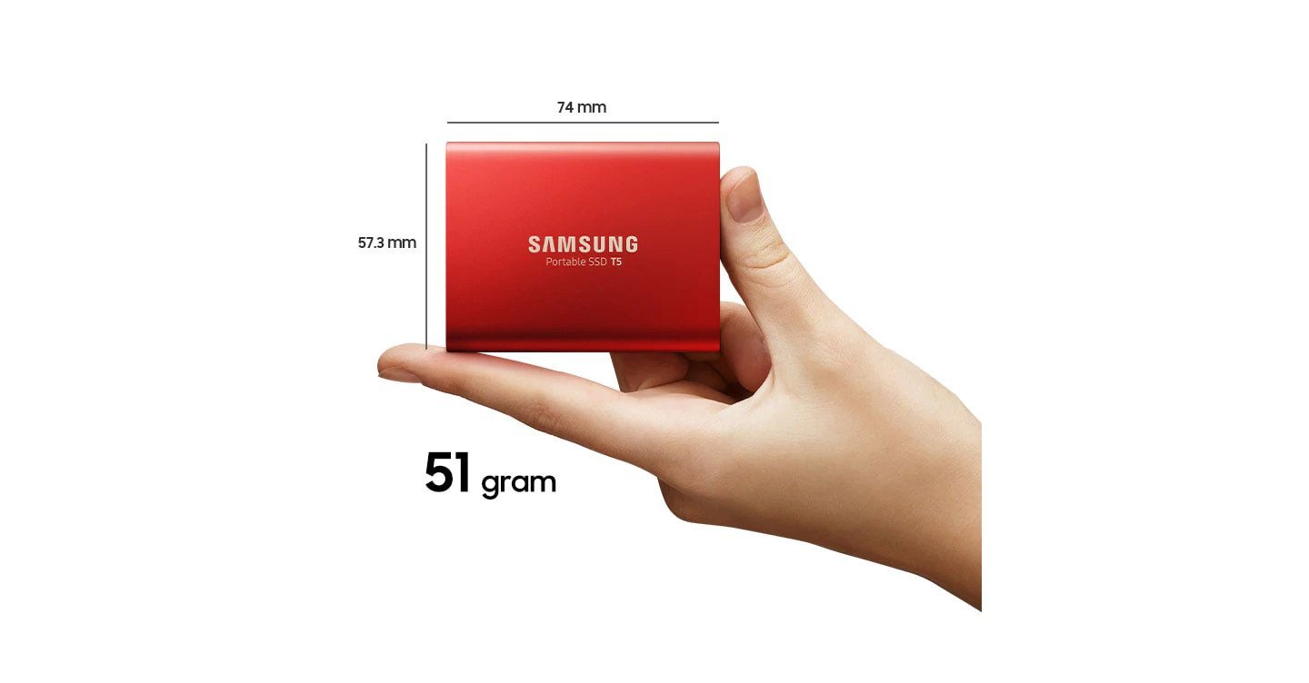 Dysk SSD T5 500GB Kompaktowy i lekki