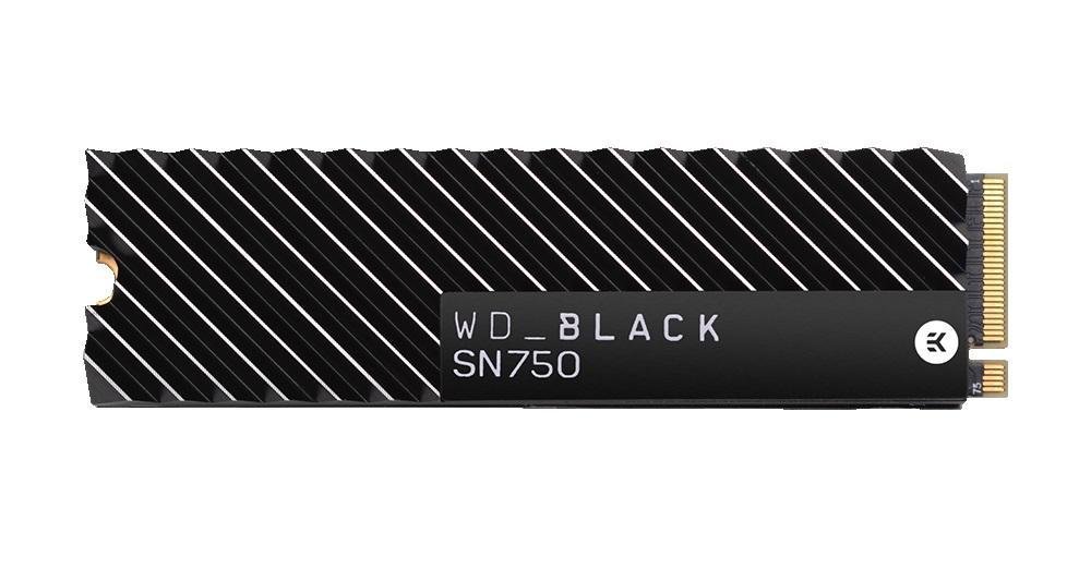 Dysk SSD WD 2TB M.2 PCIe NVMe Black SN750 WDS200T3XHC przód 