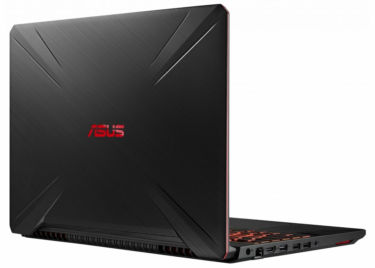 Laptop Asus FX505GE-BQ214 Intel Core i5 widoczny tyłem pod skosem