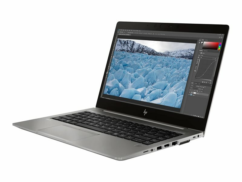 Laptop  HP Zbook 14u G6 6TP81EA  widok od przodu pod skosem