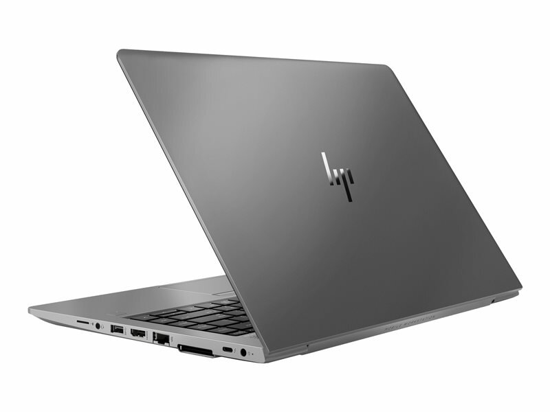 Laptop  HP Zbook 14u G6 6TP81EA  przymknięty laptop, widok z boku