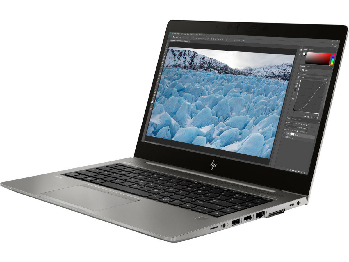 Laptop HP Zbook14u G6 6TP72EA prawy bok pod kątem