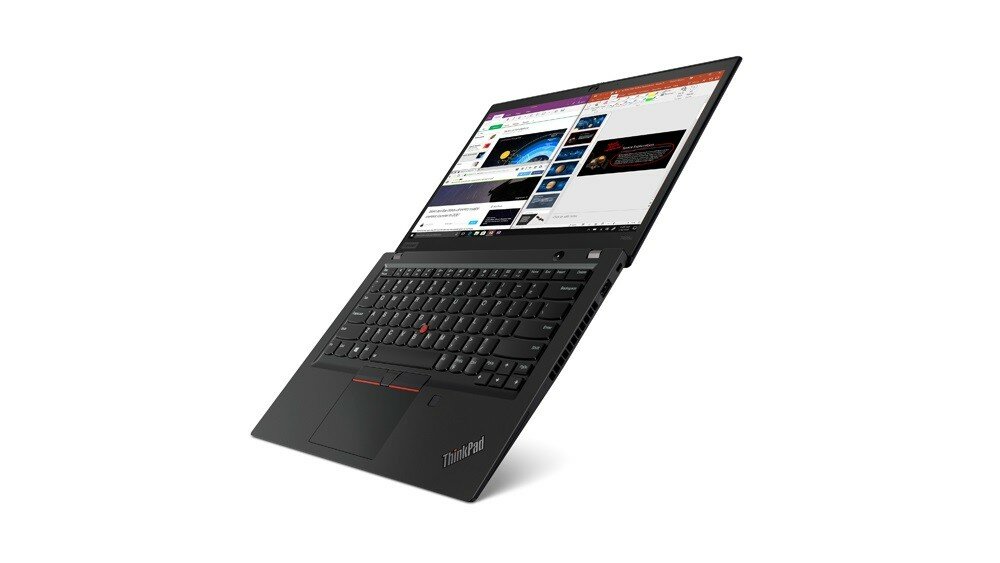 Notebook Lenovo ThinkPad T495s 20QJ000JPB rozłożony laptop