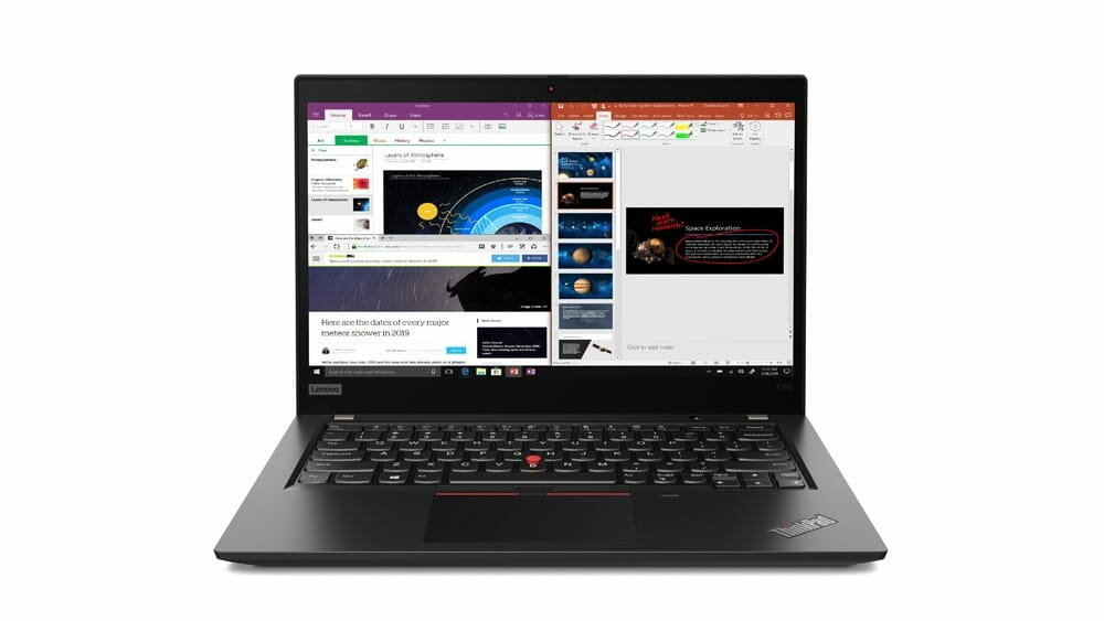 Notebook Lenovo ThinkPad X395 20NL000HPB widok od przodu