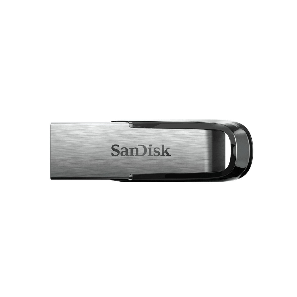 Pendrive SanDisk Ultra Flair 256 GB widoczny z góry w poziomie