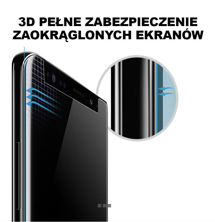 Szkło hartowane Whitestone Samsung Galaxy Note 9 dobrze dopasowane