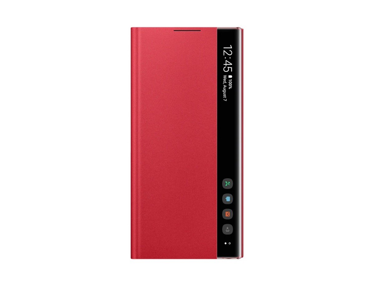 Etui Samsung Clear View Cover dla Galaxy Note10 czerwone EF-ZN970CREGWW.