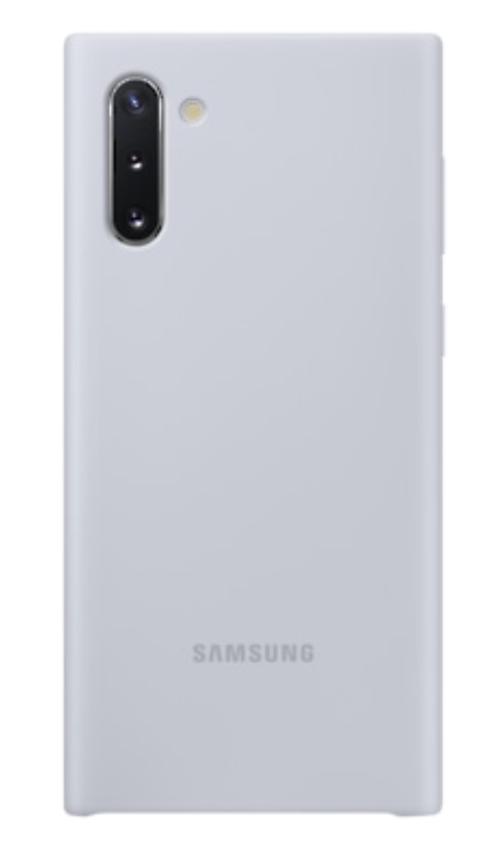 Etui silikonowe Samsung do Galaxy Note 10 EF-PN970TSEGWW plecki srebrne