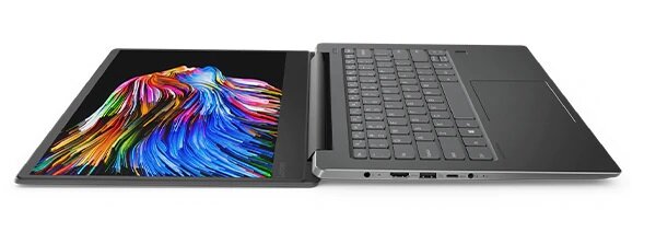 Laptop Lenovo IdeaPad 530S-14IKB 81EU00T8PB rozłożony laptop od lewej strony