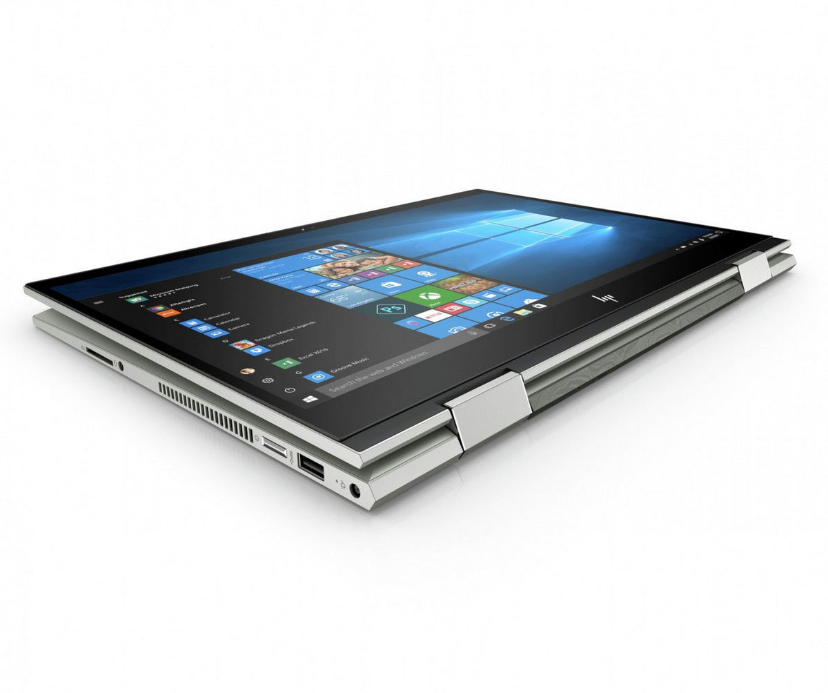 Laptop HP Pavilion x360 Convertible 14-cd1001nw. Ekran z bardzo wąską ramką.