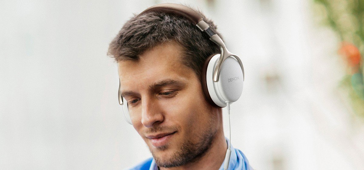 Słuchawki Denon AHD1200WTEM nauszne białe. Ergonomiczny komfort.