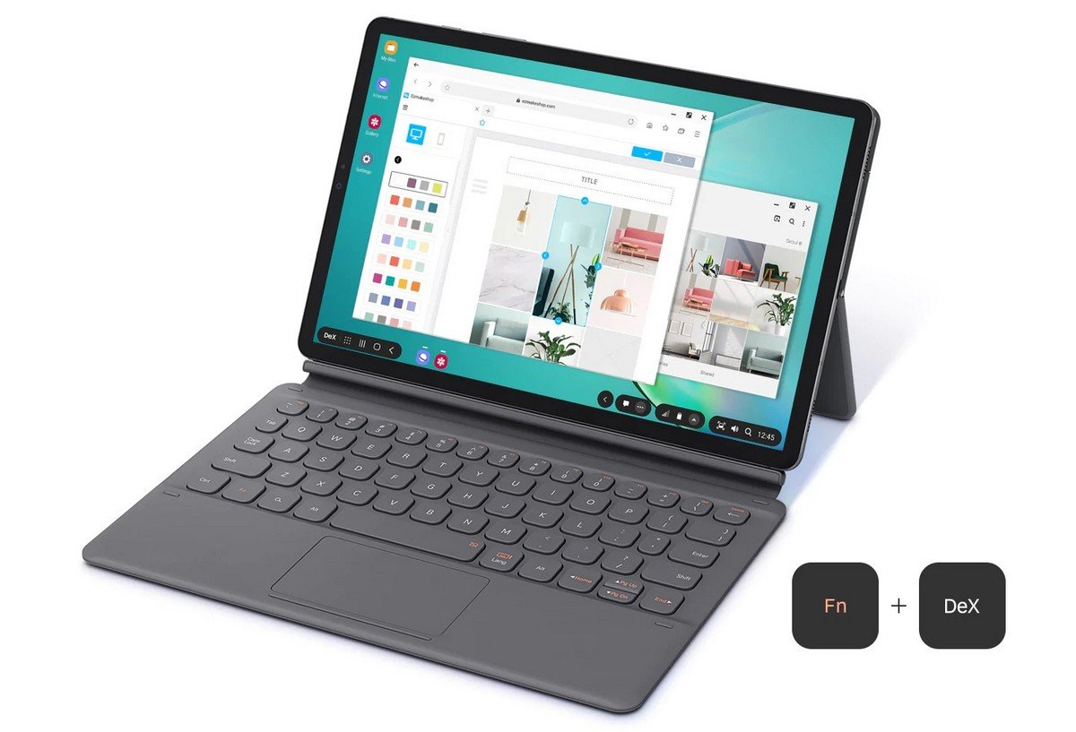 Etui Samsung Galaxy Tab S6 Book Cover Keyboard EF-DT860UJEGWW. Dostęp do pulpitu.