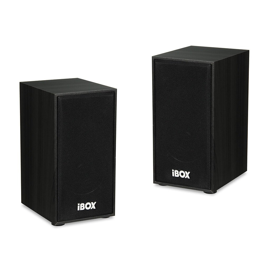 Głośniki I-BOX 2.0 IGLSP1 czarne widok na dwa głośniki od frontu